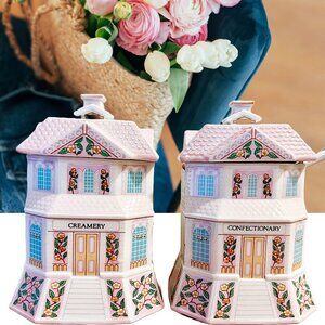 90’s Authentic Lenox Village Creamer & Confectionery with Teaspoon